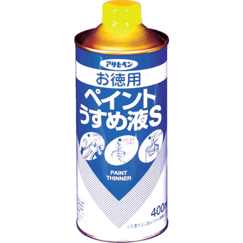 【TRUSCO】アサヒペン　お徳用ペイントうすめ液Ｓ４００ＭＬ